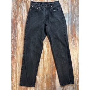 Vintage Levis 560 Loose Fit Straight Leg Black Denim Jeans Made in USA 9 Med